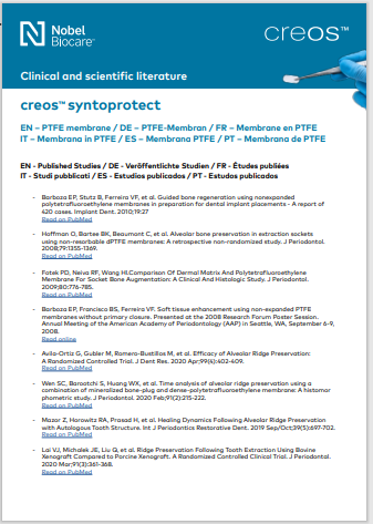 creos syntoprotect PTFE membranes - references