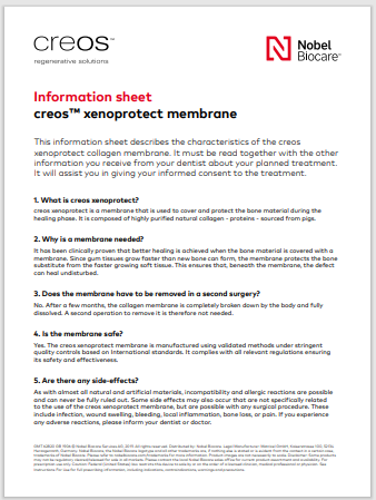 Hoja de información al paciente - creos xenoprotect